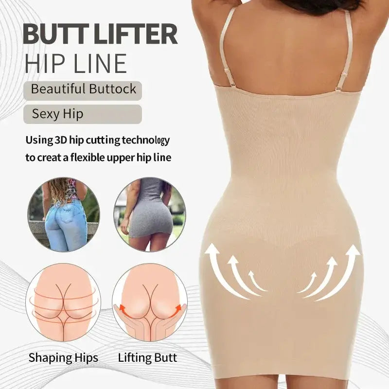 Seamless Tummy Control Shapewear Slip For Women Essential