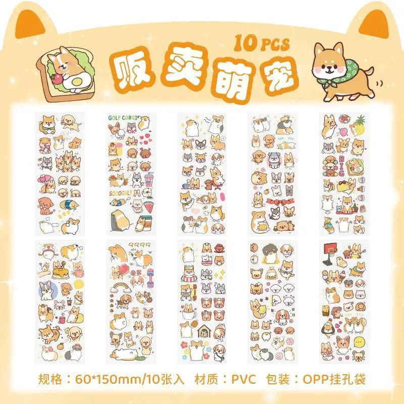 Scrapbooking Diary Stickers For Girls Cute Stationery Set
