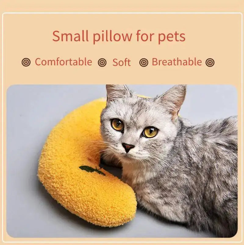Winter Comfort U Shaped Pet Pillow Cozy Support Toy For Pets