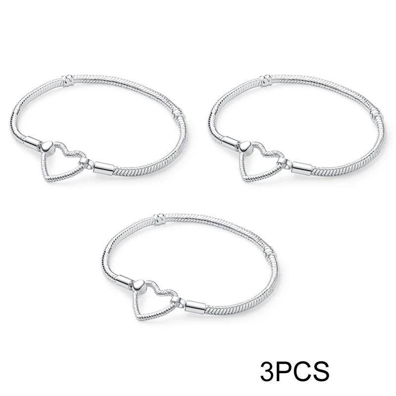 Sterling Silver Bracelet Bangles Love