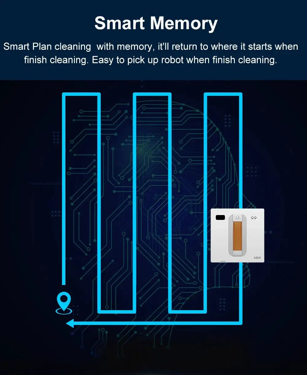 ABIR Window Vacuum Robot Efficient — product view 14
