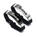 Couple Bracelets Set - Adjustable Stainless Steel