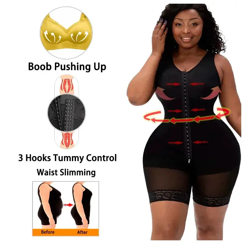 Colombian Compression Shapewear Bodysuit For Tummy Control