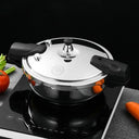 Pressure Cooker Induction Compatible Pot 18cm Stainless Steel
