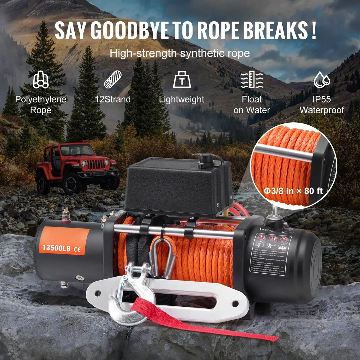 Heavy Duty Electric Winch Set — product image 4