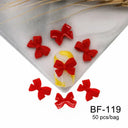 Ribbon Bow Nail Art Kit Elegant Black White Design Set