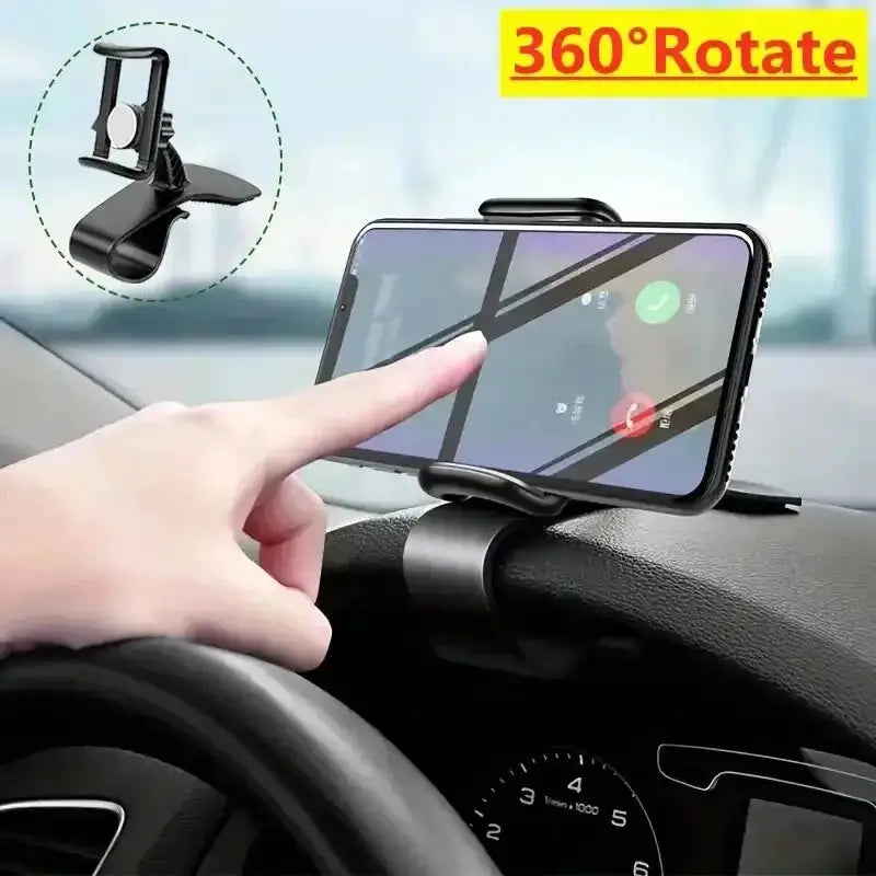 Universal 360 Rotatable Car Phone Holder Dashboard Stand Auto Grip Bracket Mobile Cell Phone Support Rack