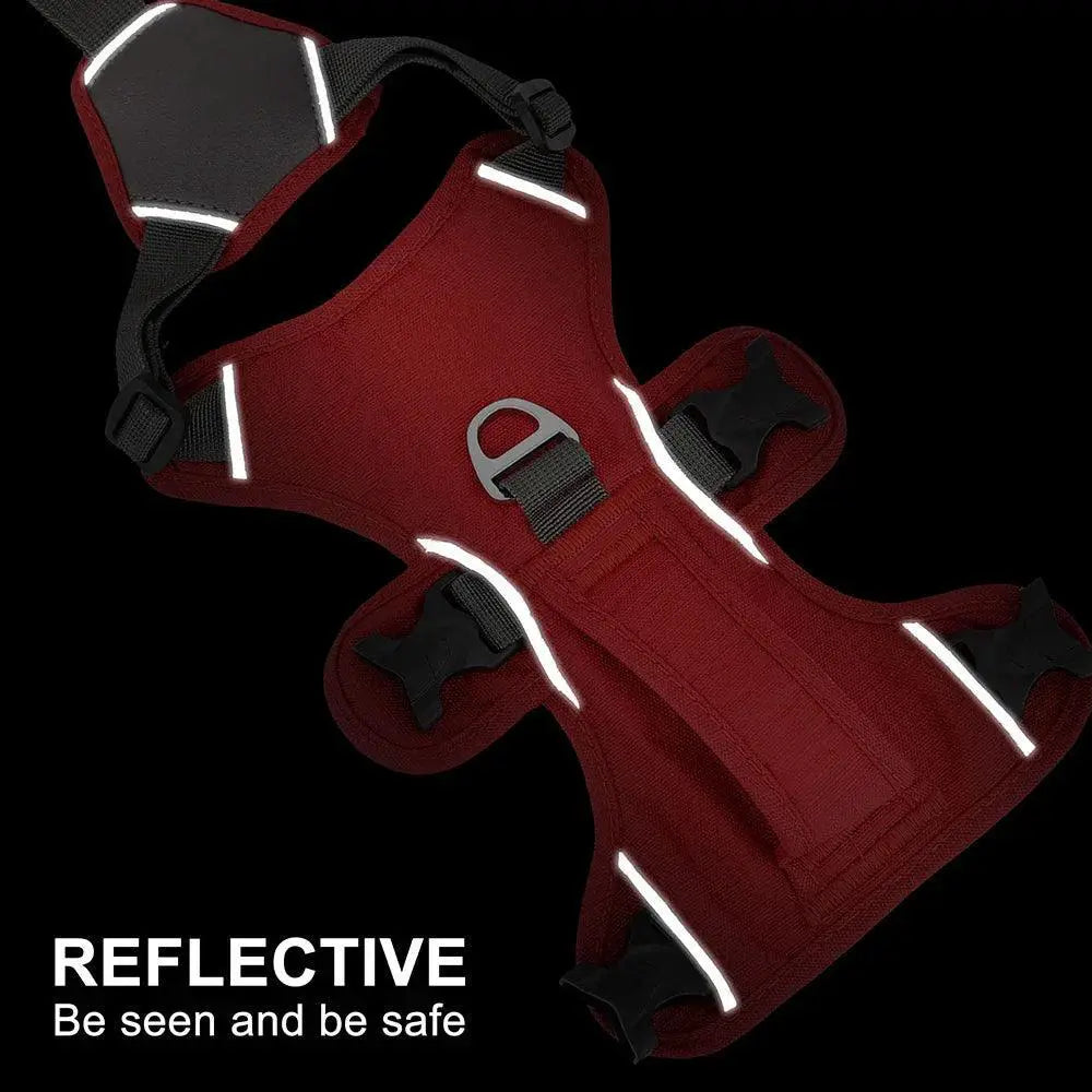 Reflective Waterproof Dog Harness Vest With Handle