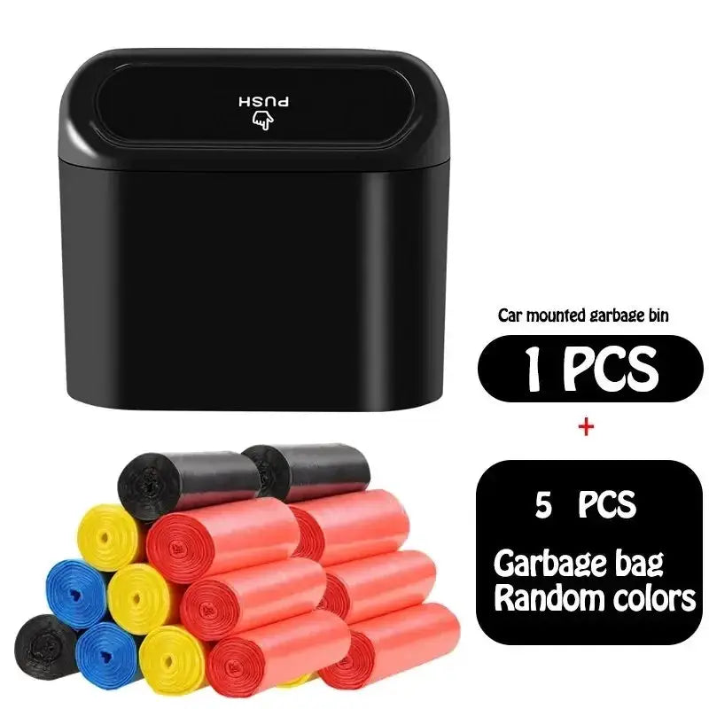 Universal Car Trash Bin Organizer Hanging Garbage Dust Case