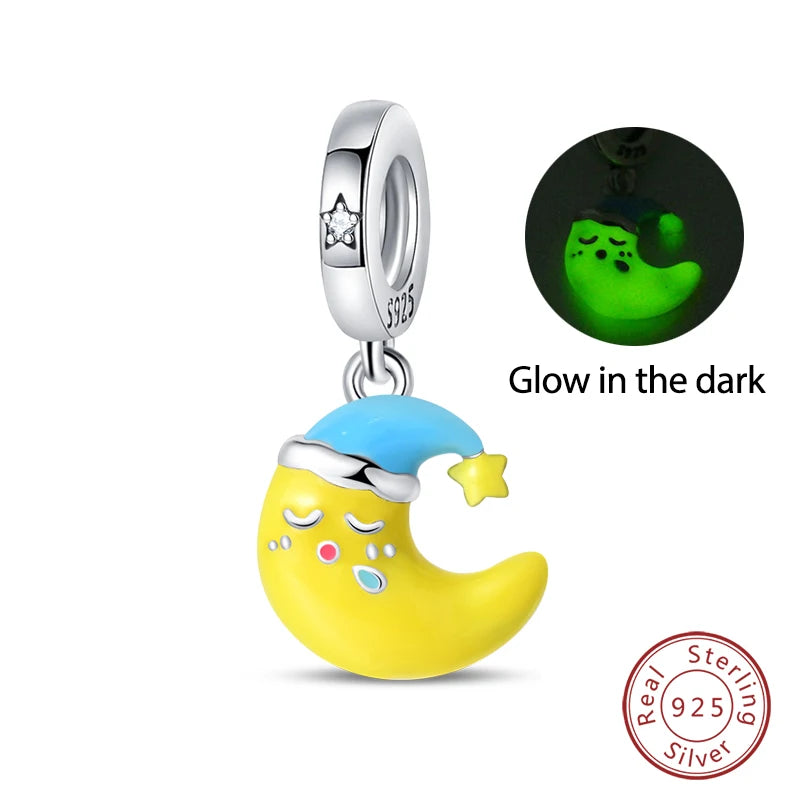 Nightglow Star Moon Pendant Qikaola