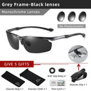 Men's Photochromic Polarized Rimless Sunglasses CLLOIO