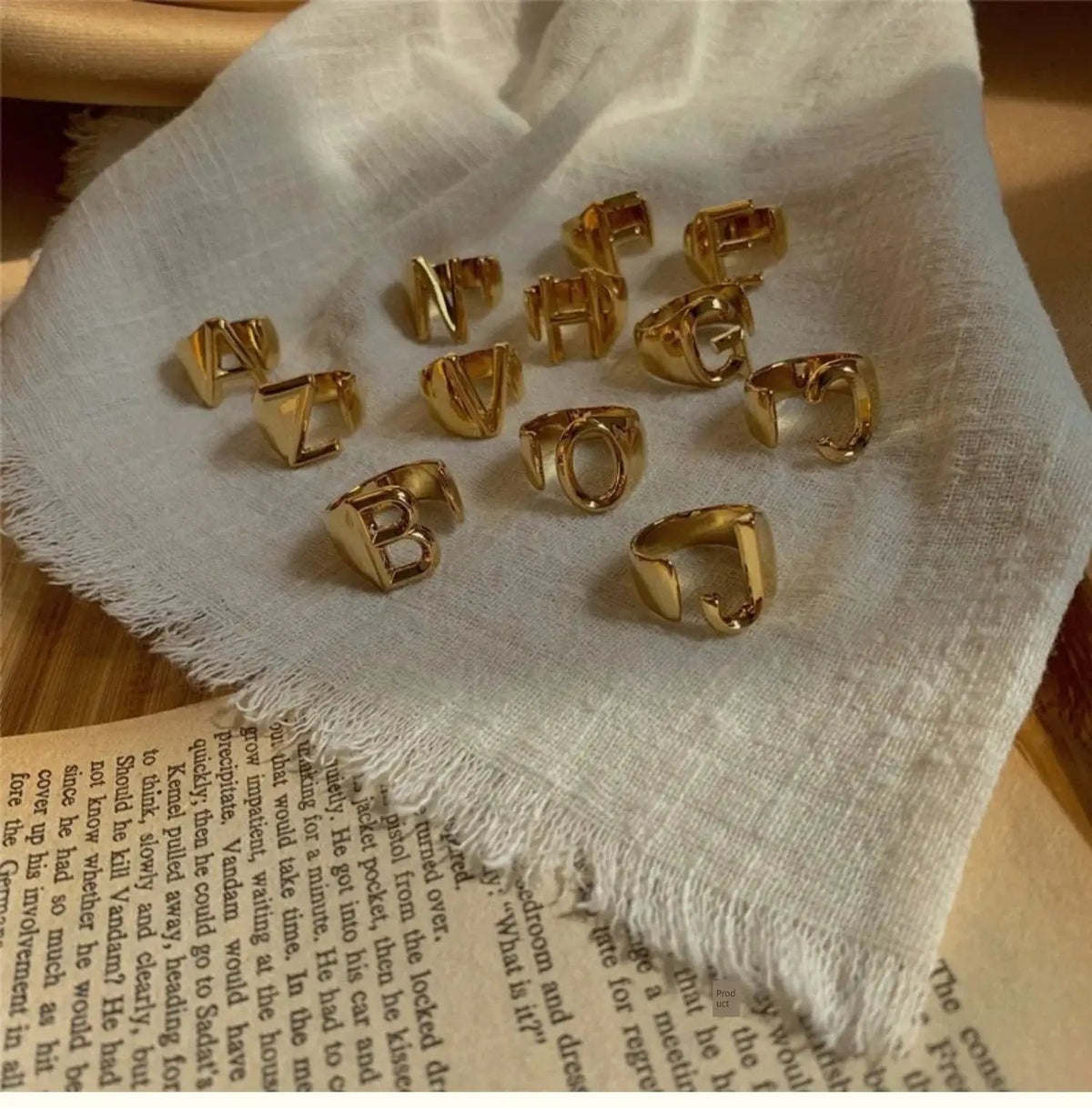 Personalized Gold Plated Ring for Her — product view 14