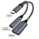 USB C OTG Adapter - 2 In 1 PD Fast Charging