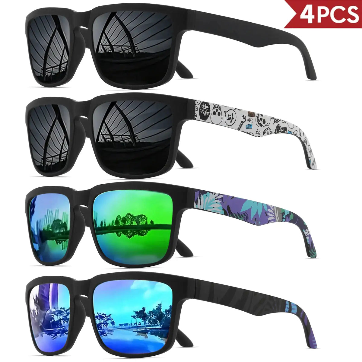Square Sunglasses For Men Women - Set — product view 12