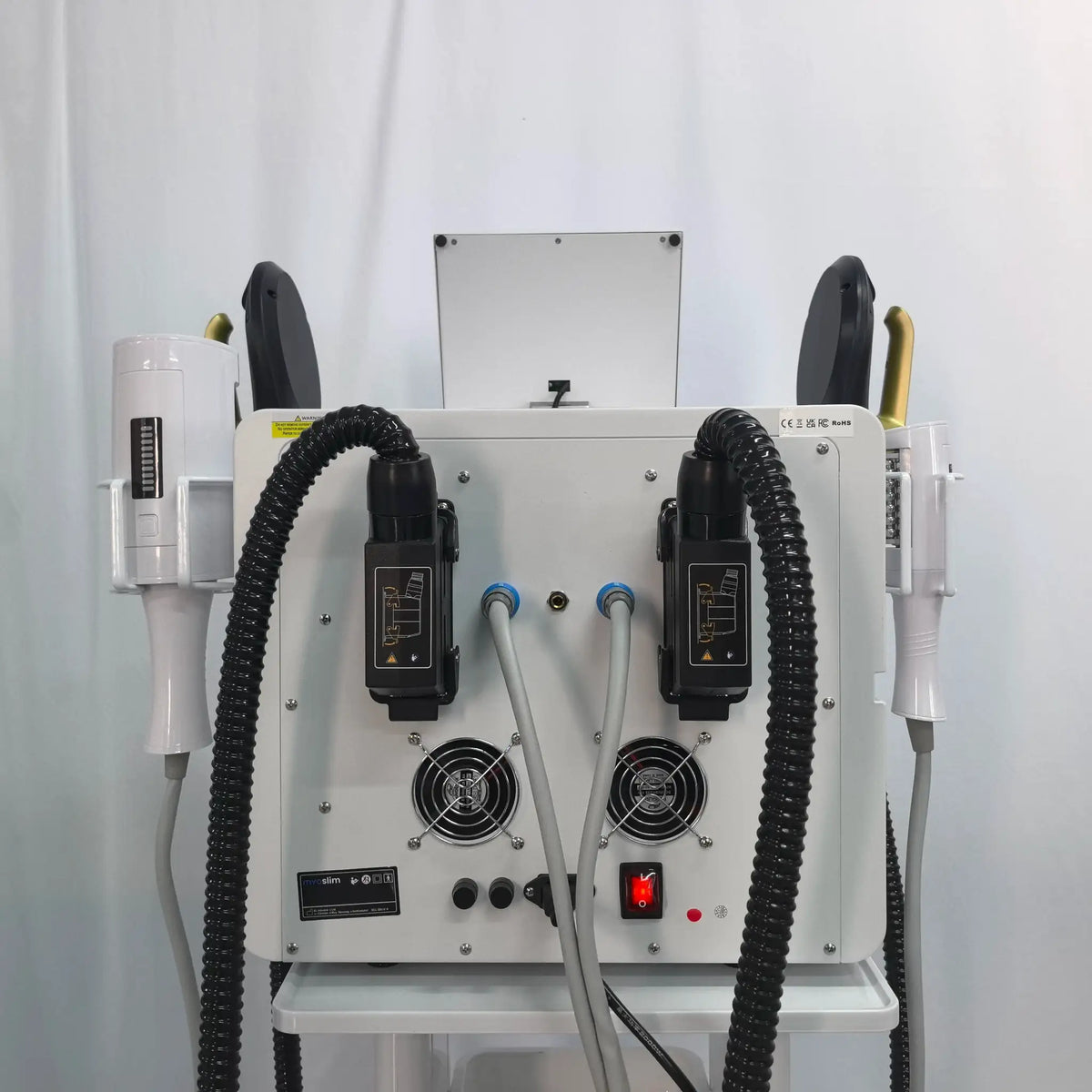 MYOslim, 6500W, EMS Body Sculpt Machine, RF Roller, HI-EMT, Muscle Building, Fat Reduction, Hip Lifting, Facial Contour