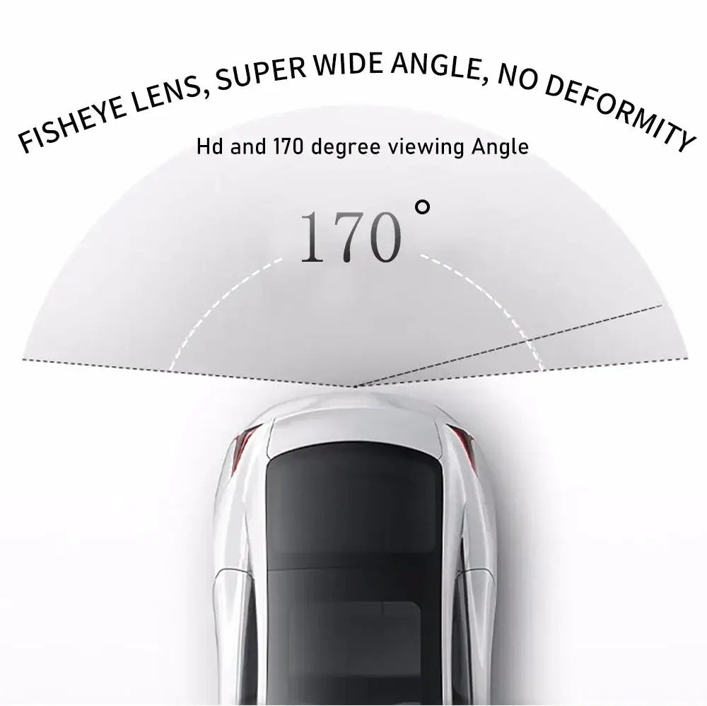 Gold Fisheye 170 Degree AHD 1080P Flip Emblem Backup Camera For VW Passat Golf - stepyours.com