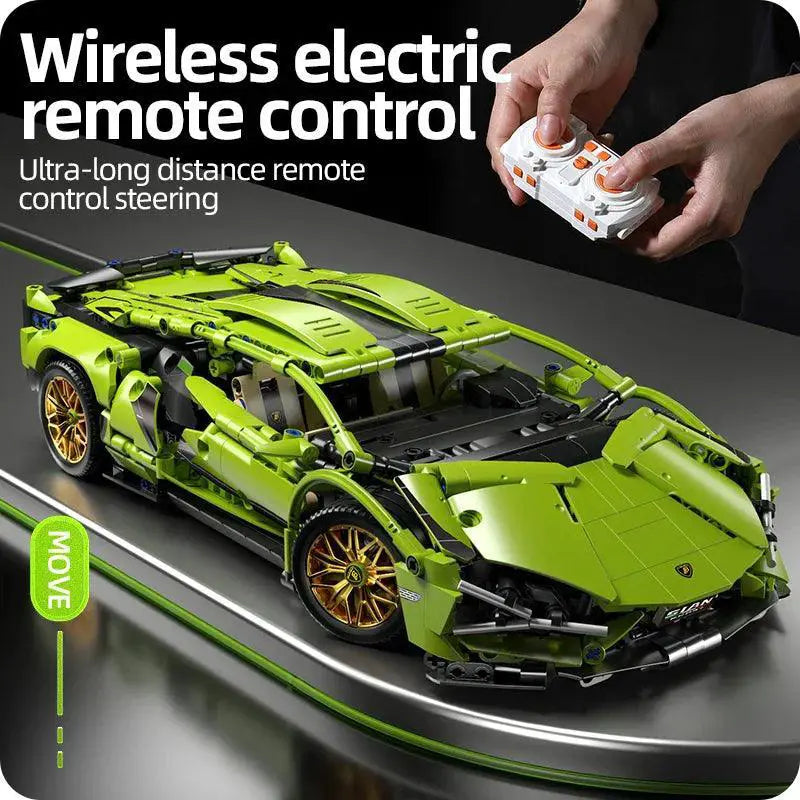 Technical Racing Car Model Building Blocks RC Vehicle Toy