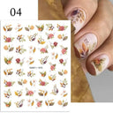 Succulent Blossom Nail Art Decals Blooming 3D Beauty Kit