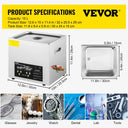 SucceBuy Upgraded Ultrasonic Cleaner Lave-Dishes Portable Washing