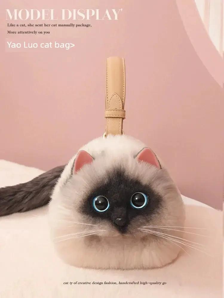 Cat Taimeng Niche Style Ladies Phone Bag Portable Everyday