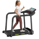 Senior Foldable Home Treadmill With Long Rails Heart Rate Monitor