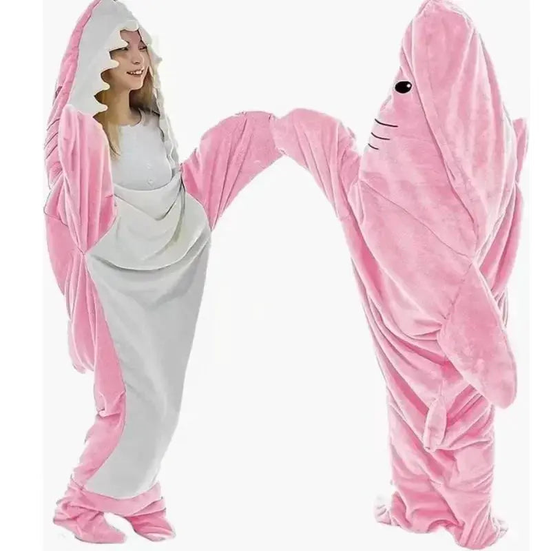 Shark Cartoon Sleeping Bag Blanket For Kids And Adults