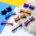 Adorable Cartoon Bear Sunglasses for Kids UV400 Protection