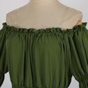 Off Shoulder Renaissance Ruffle Dress