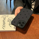Black Love Heart Case - Durable Shockproof Cover