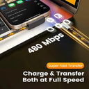 Right Angle USB C Cable - Durable Braided Design