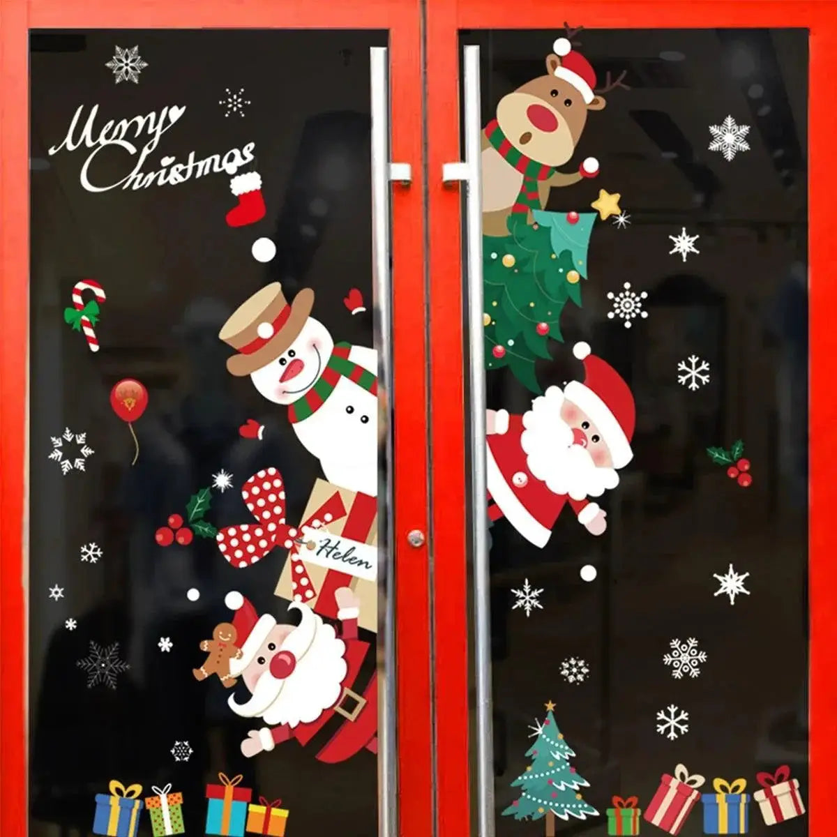 Multilingual Holiday Window Stickers For Year Round Cheer