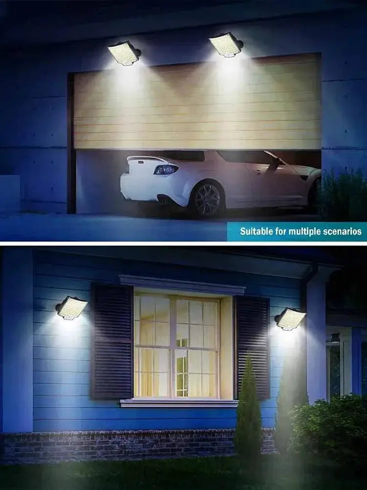 LED Solar Floodlight Wireless Control For Outdoor Security