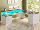 Wooden Office Desk With Drawers