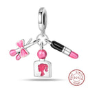 Sterling Silver Heels Lipstick Camera