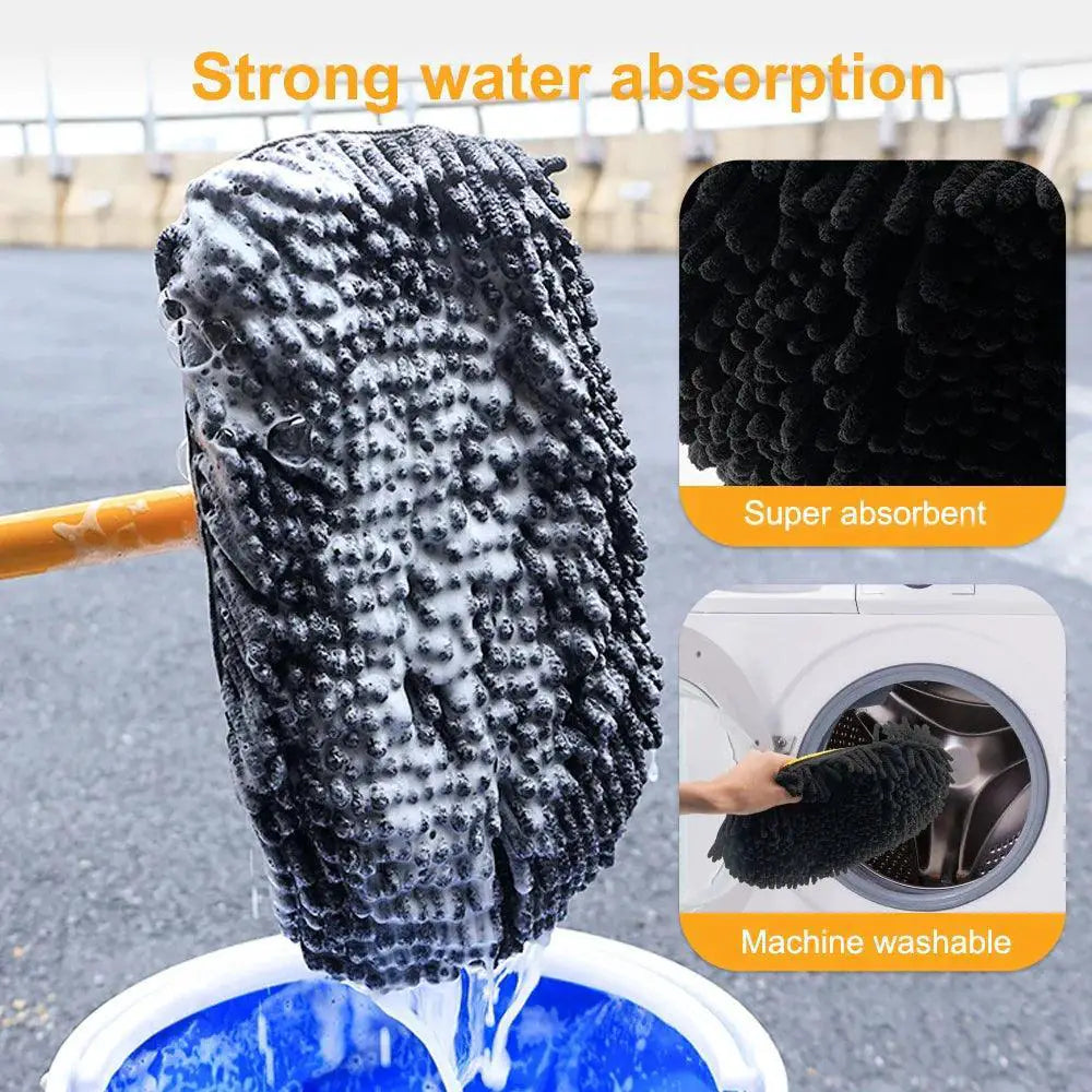 Telescopic Car Cleaning Brush Chenille Broom Kit Extendable