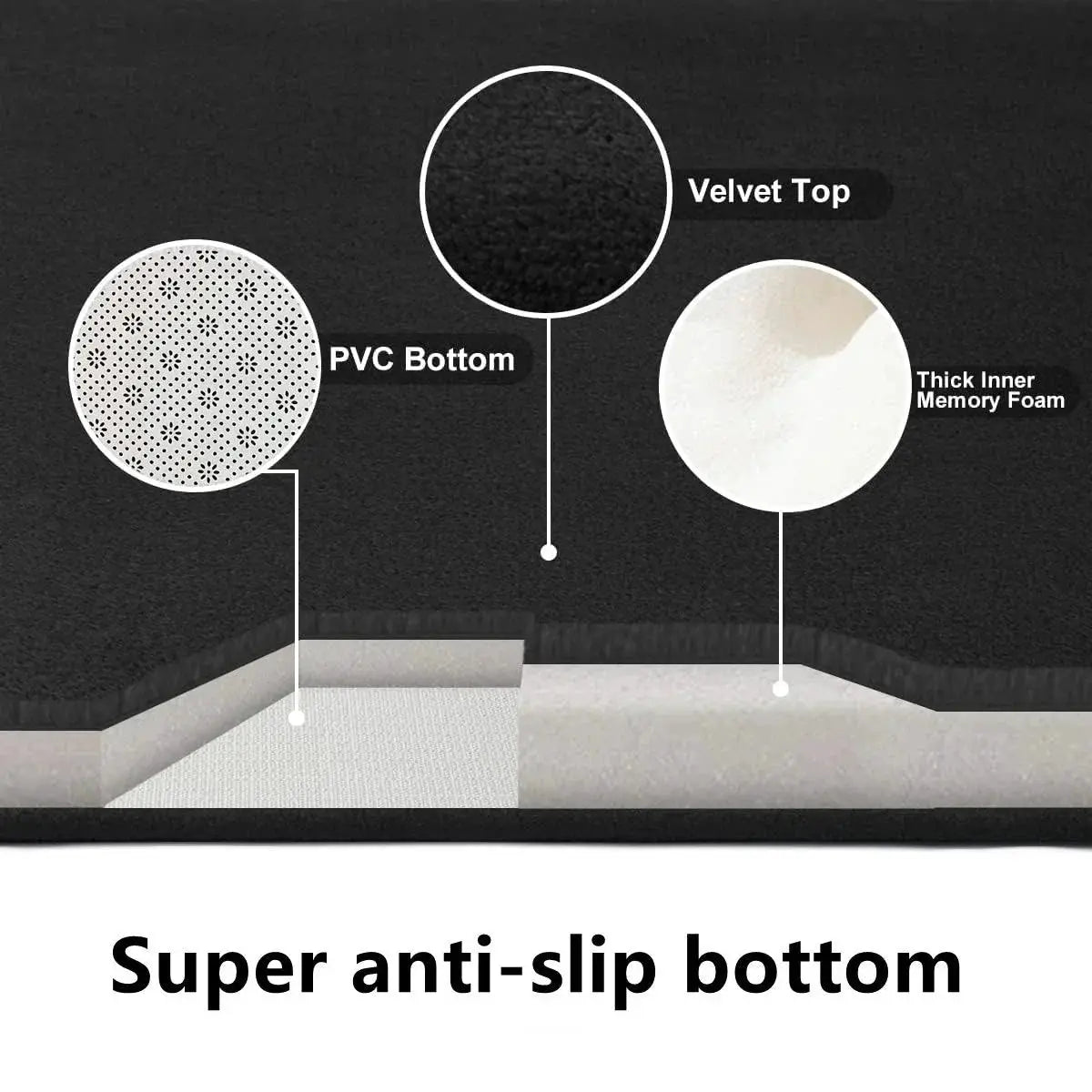 1Pc Big Kitchen Carpet Soft Anti Slip Water Absorbent Mat