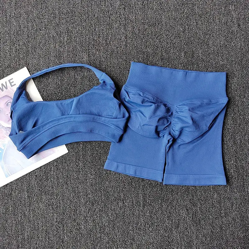 Peach High Waist Yoga Set Hip Lift Wicking — product view 14