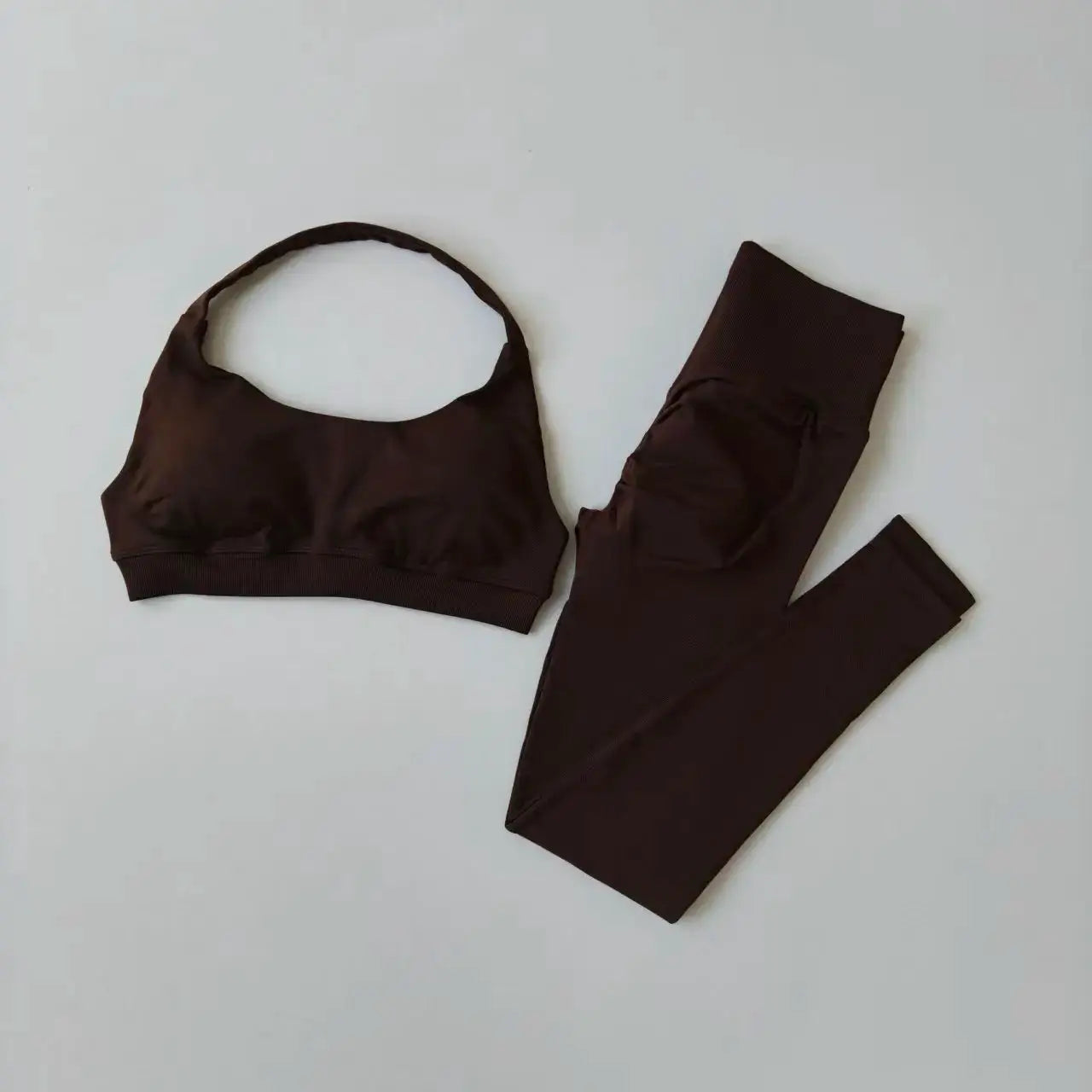 Seamless Yoga Suit Women's Beauty Back Sports Bra Lingerie Peach Buttocks Fitness High Waist Legigngs Gym Yoga Suit Pilates Set