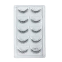 Crisscross 3D Faux Mink Eyelashes Set - 5 Pairs Glamorous