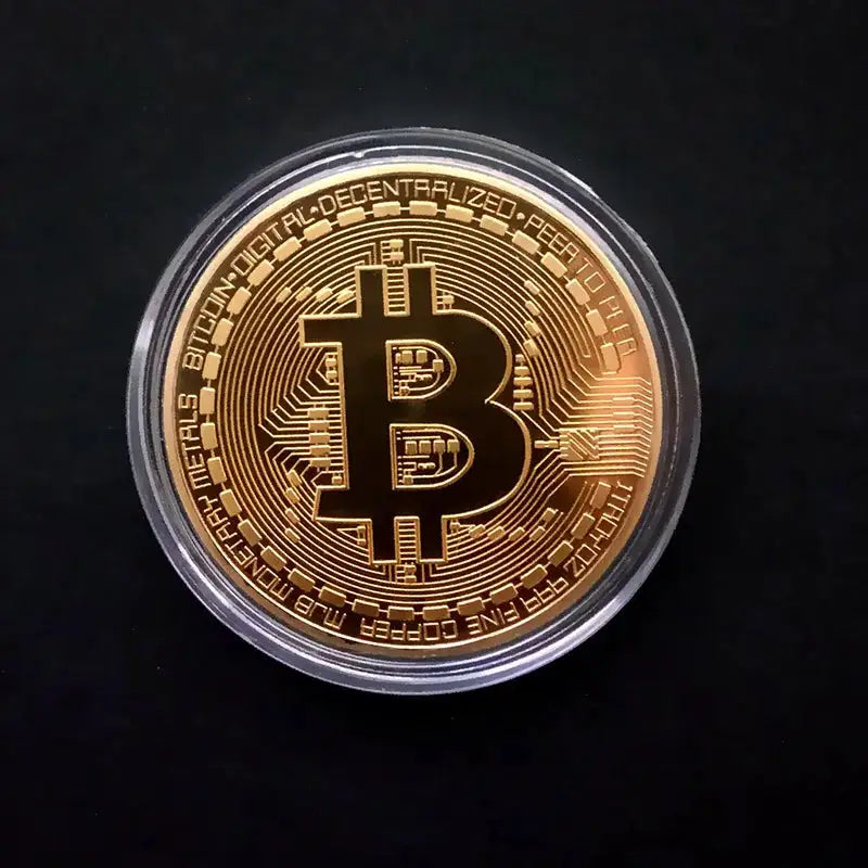 Gold Plated Bitcoin Collectible Coin — product view 8