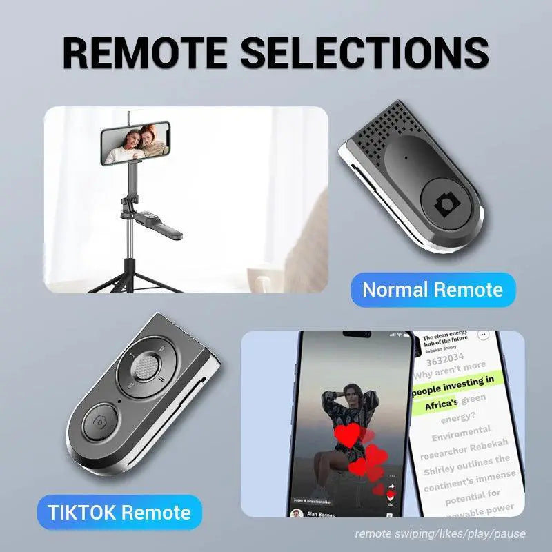Wireless Selfie Stick Tripod With Led Light For Photos