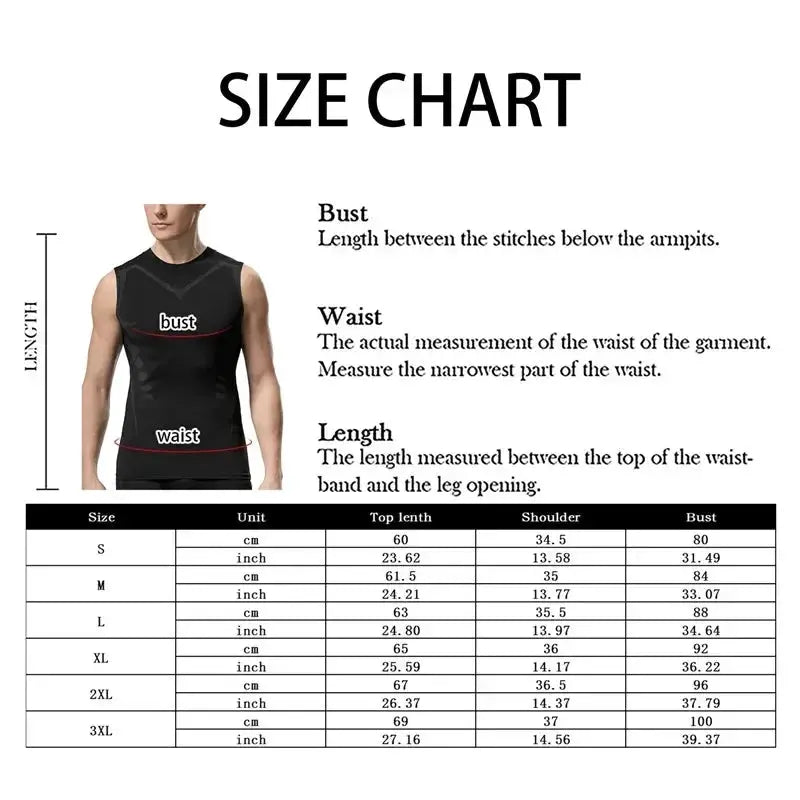 Mens Ice Silk Compression Shaping Vest Slimming Tank Top