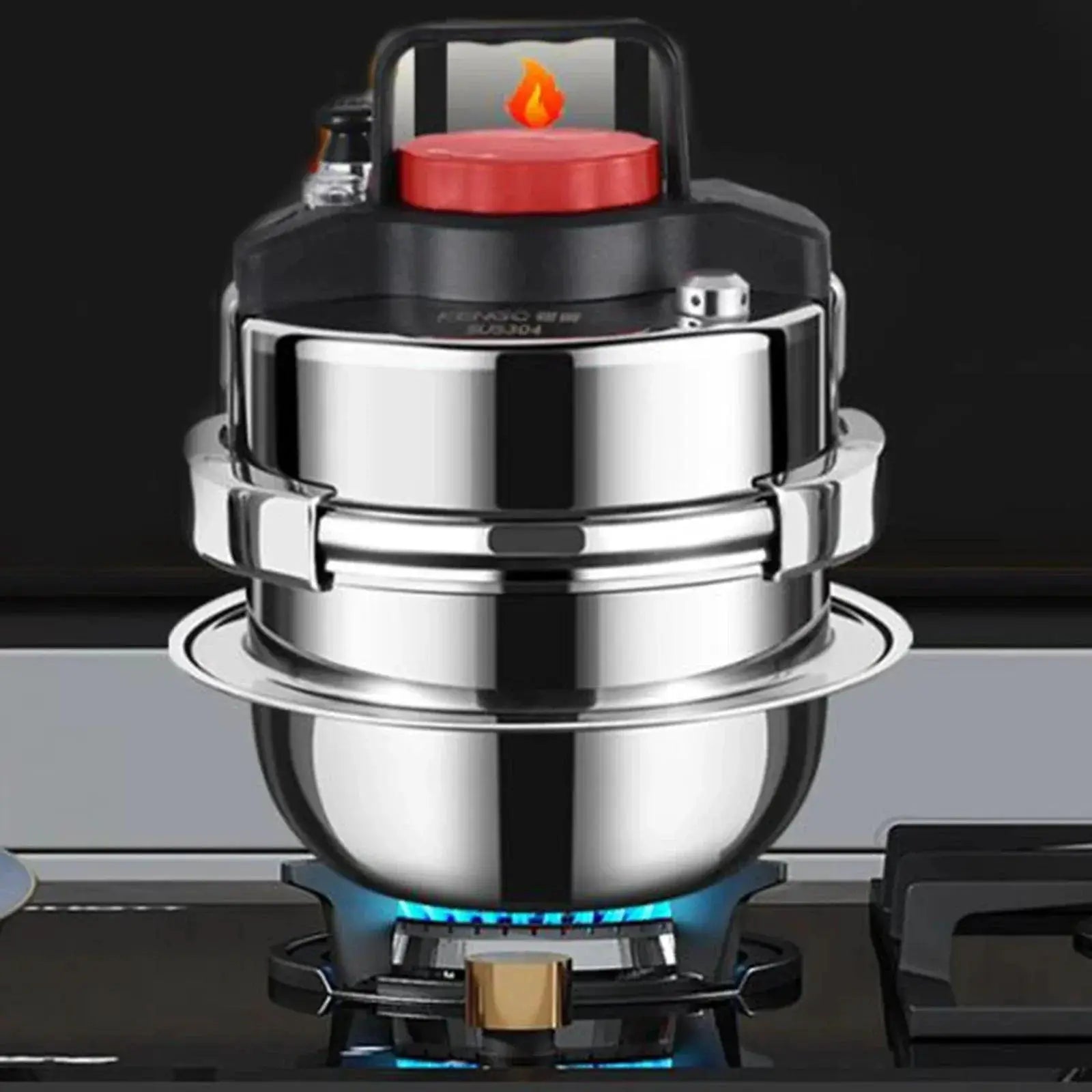 Portable Mini Pressure Cooker 304 Stainless Steel Pot