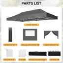 10x20ft Pop Up Gazebo Heavy Duty Canopy