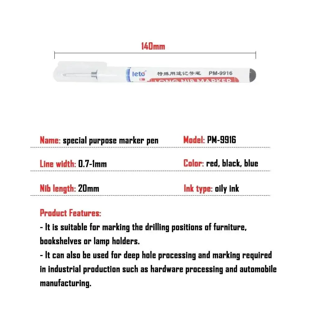 Long Head Waterproof Colorfast Ceramic Tile Marking Pen