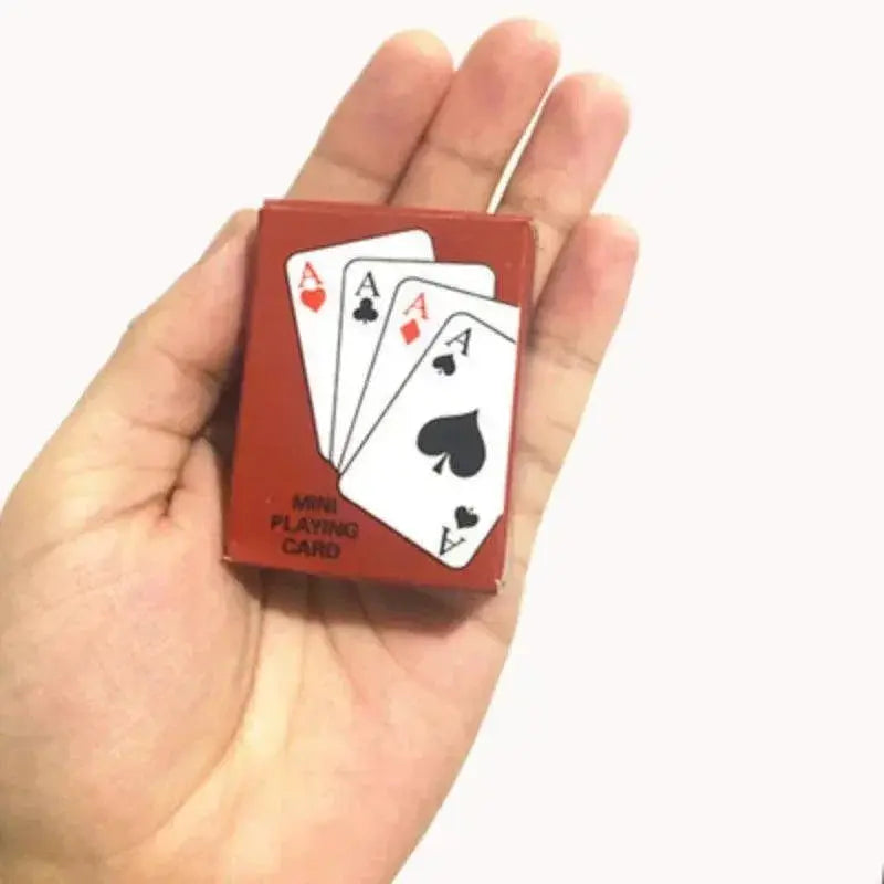Mini Dollhouse Poker Playing Cards Set Doll Accessory