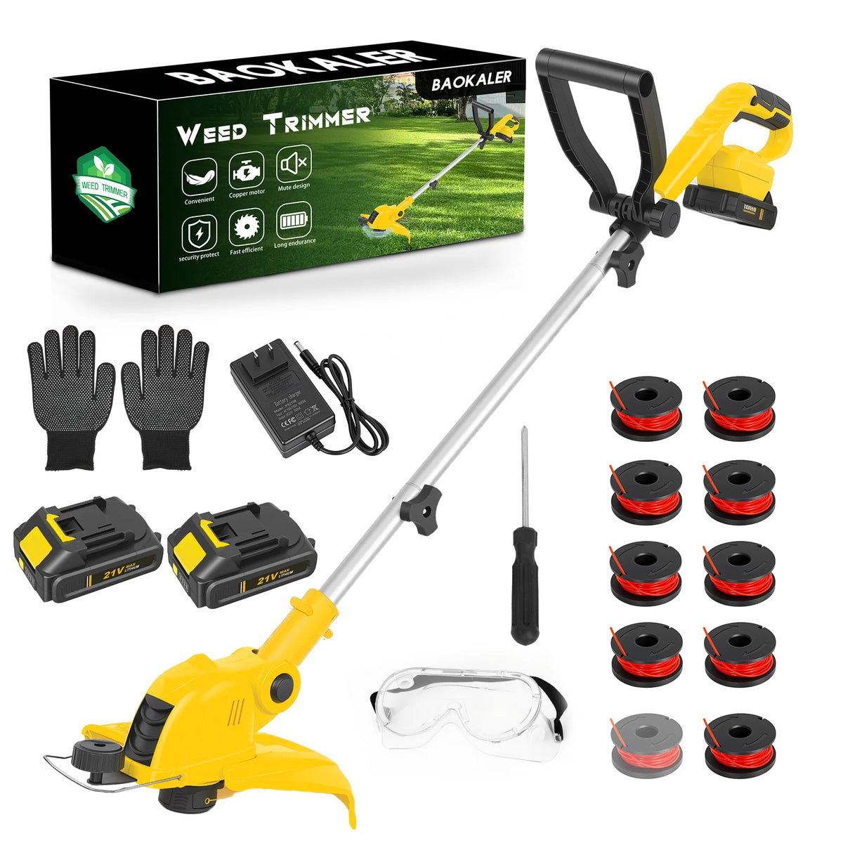 Cordless String Trimmer ° Rotatable Electric Lawn Mower — product view 12