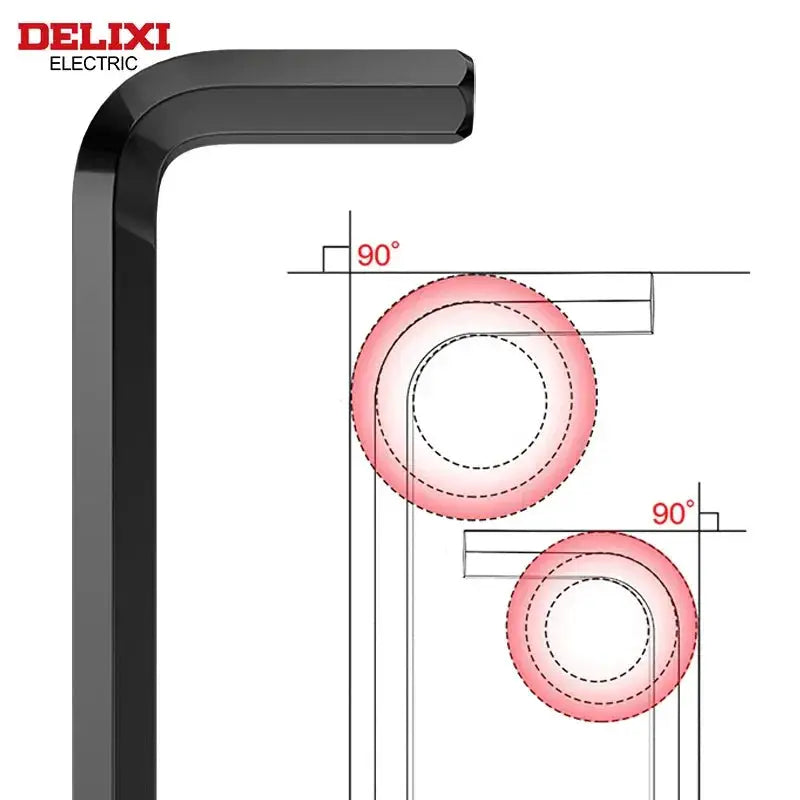 Delixi Electric Allen Key Set For Vehicle Maintenance Tools