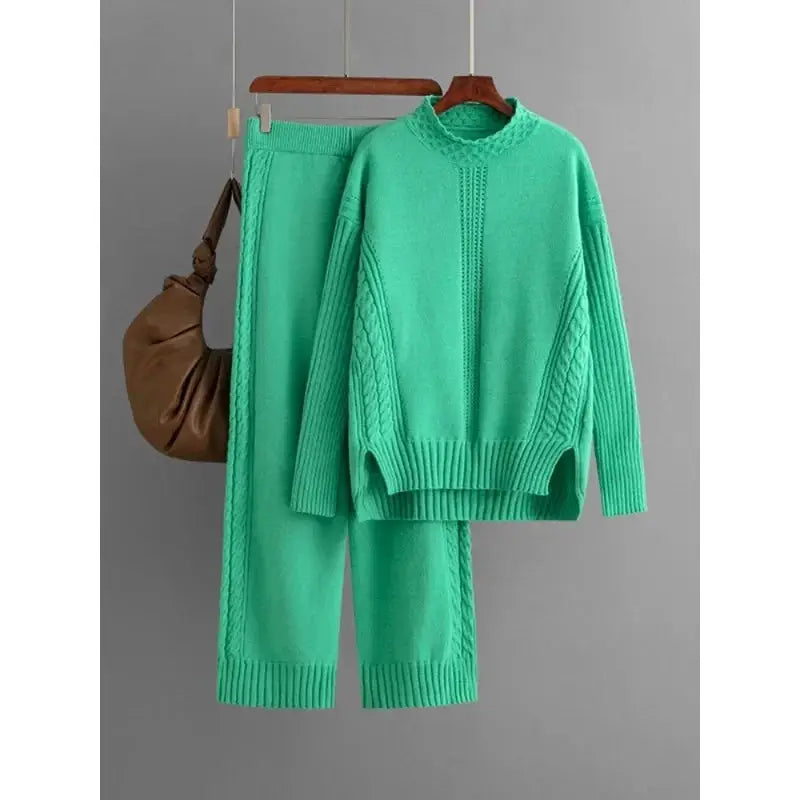 Two Piece Sets Womens Knitwear Set For Autumn Winter N532
