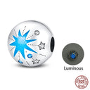 Sterling Silver Winter Snowflake Four Leaf